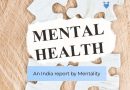 A jigsaw puzzle saying Mental Health with a Health Collective logo and text that says an India story by Mentality