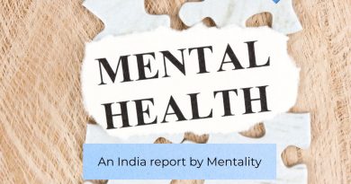 A jigsaw puzzle saying Mental Health with a Health Collective logo and text that says an India story by Mentality